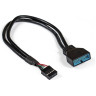 Кабель-переходник USB 2,0-USB 3,0 EXEGATE EX-CC-U3U2-0,15 EX294785RUS