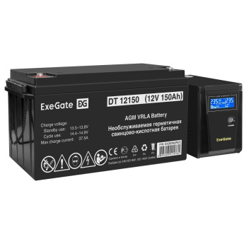 Комплект EXEGATE ИБП EX295986RUS + батарея 150Aч EX282990RUS 1шт