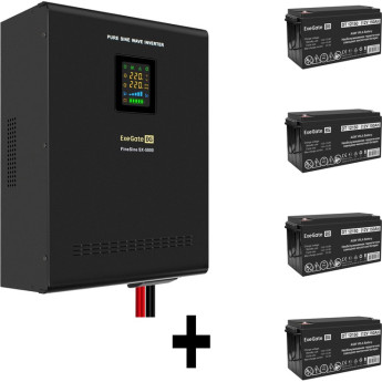 Комплект EXEGATE ИБП EX296004RUS + батарея 150Aч EX282990RUS 4шт