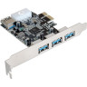 Контроллер EXEGATE EXE-367 (PCI-E 2,0, 3xUSB3,0 ext. + 1xUSB 3,0 int., разъем доп. Питания) EX283720RUS
