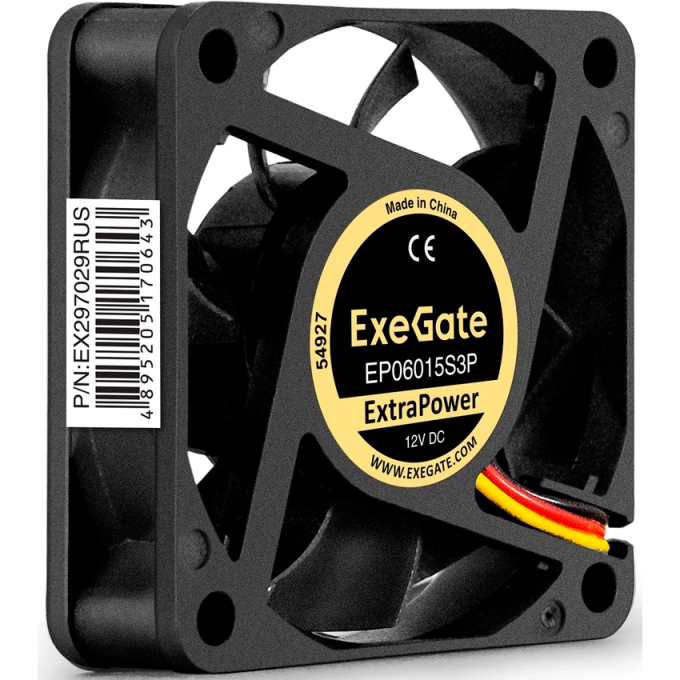 Вентилятор 12В DC EXEGATE EXTRAPOWER EP06015S3P EX297029RUS